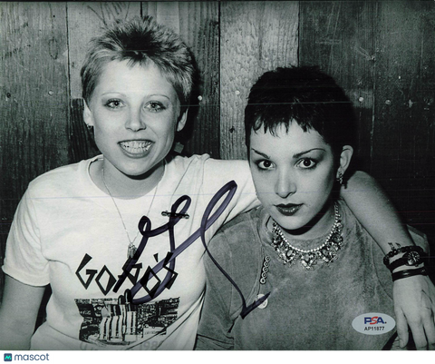 Gina Schock of The Go-Go's Signed 8x10 Photo PSA Autographed