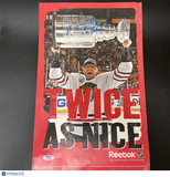 Marián Hossa Signed Poster NHL PSA Chicago Blackhawks
