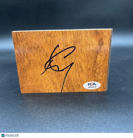 Dell Curry Signed Floorboard PSA Hornets
