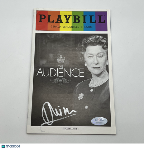 Helen Mirren Signed PLAYBILL PSA/DNA Autographed Actress