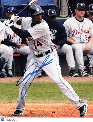 Austin Jackson Detroit Tigers Signed 8x10 Photo PSA
