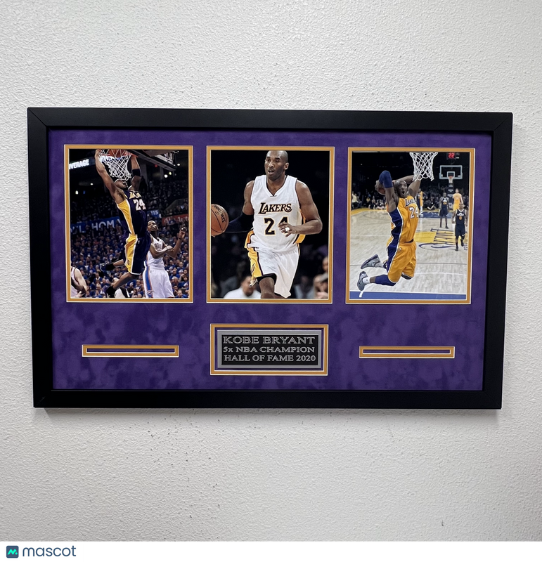 Kobe Bryant Framed 3 Photo Display Los Angeles Lakers