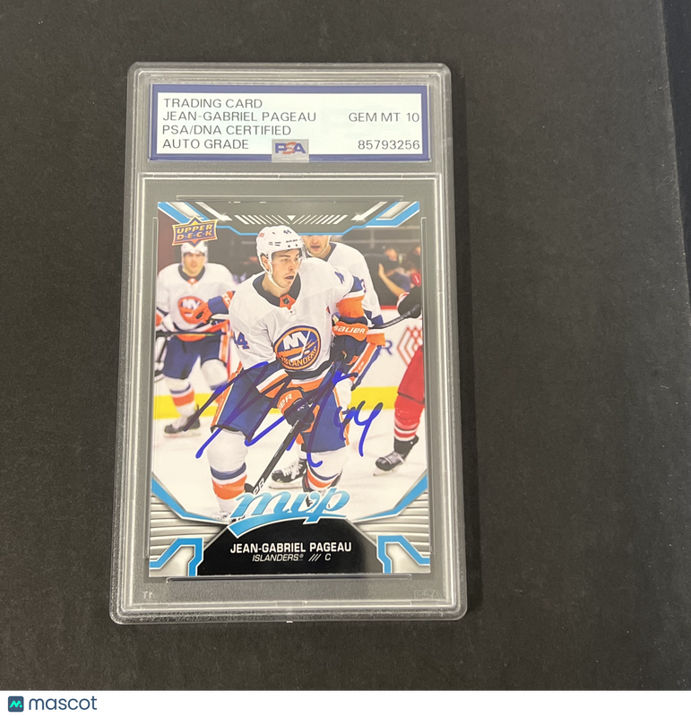 Jean-Gabriel Pageau 2022-23 Upper Deck MVP Hockey#175 Signed Card PSA Auto 10