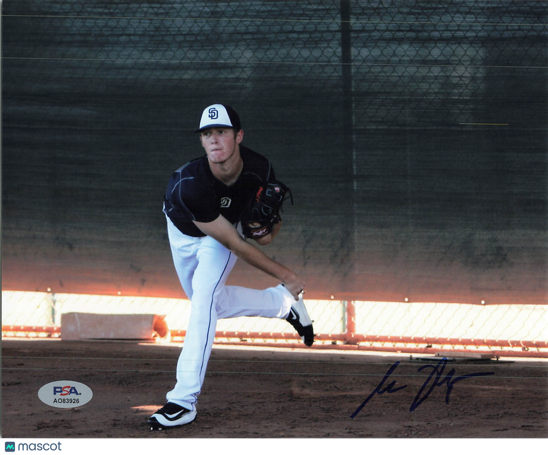 Mason Thompson San Diego Padres Signed 8x10 Photo PSA