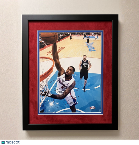 DeAndre Jordan Los Angeles Clippers Signed 11x14 Custom Framed Photo PSA