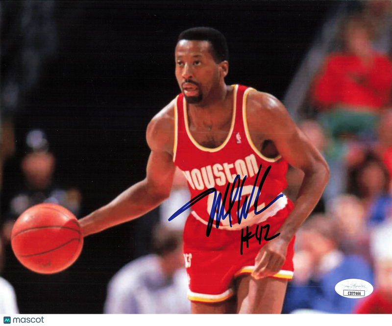 Mike Woodson Houston Rockets Signed Basketball 8x10 Photo JSA
