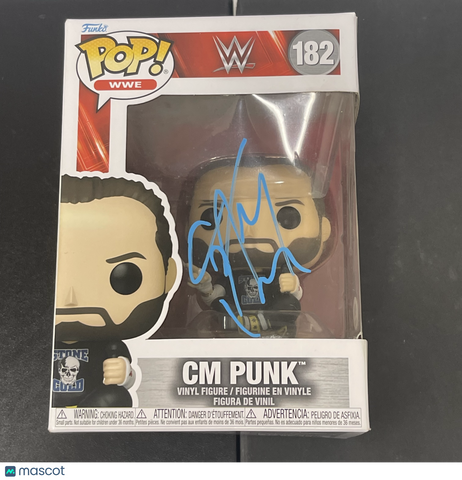 CM Punk Signed Funko Pop PSA WWE Autographed