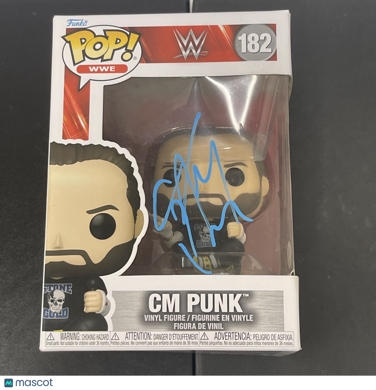 CM Punk Signed Funko Pop PSA WWE Autographed