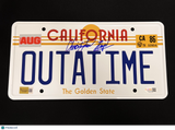 Christopher Lloyd Signed Vanity License Plate JSA Auto Back to the Future