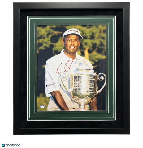 Vijay Singh Signed Golf 11x14 Custom Framed Photo PSA Autographed