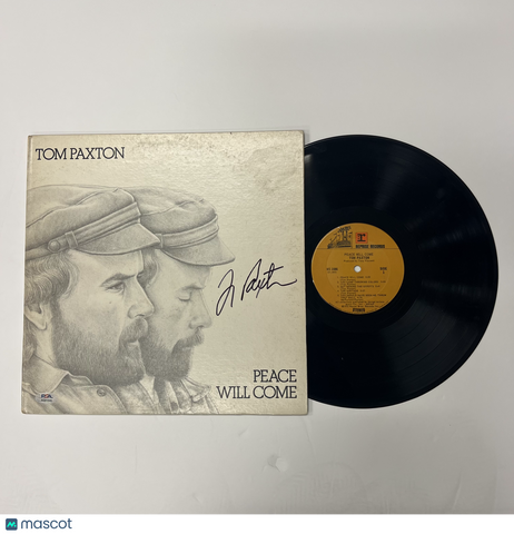 Tom Paxton Signed Peace Will Come Vinyl Album PSA Autographed