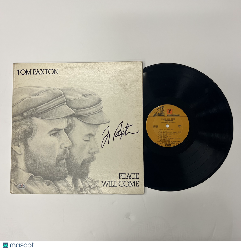 Tom Paxton Signed Peace Will Come Vinyl Album PSA Autographed