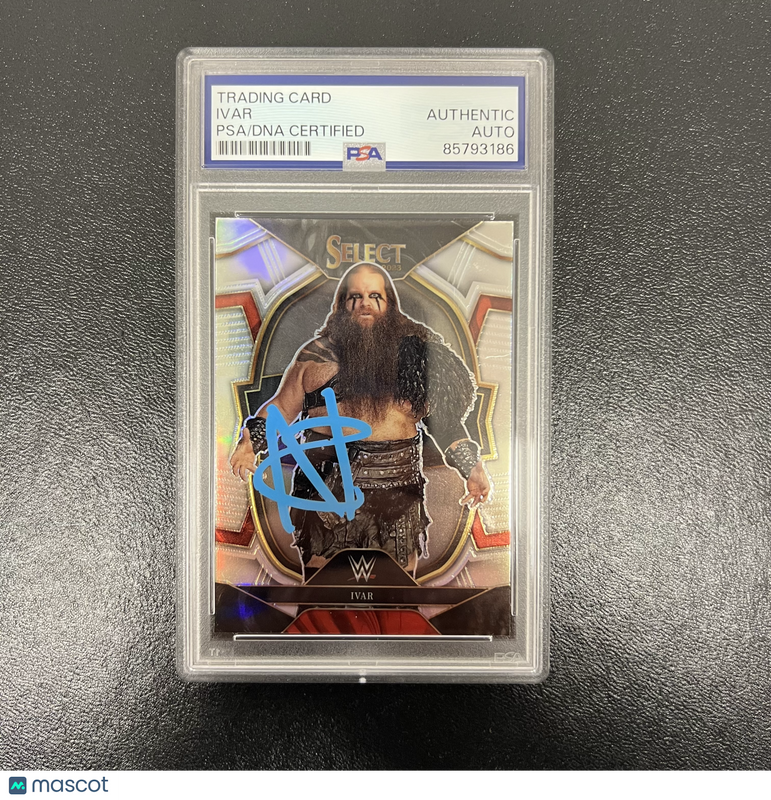 2023 Panini Select WWE#62 Ivar Signed Card PSA Autographed