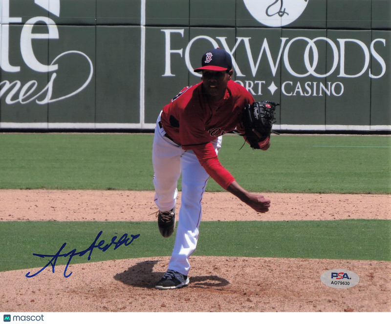 Anderson Espinoza Boston Red Sox Signed 8x10 Photo PSA