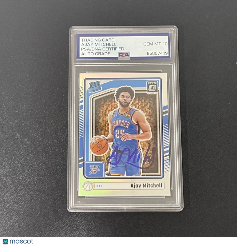 2024-25 Panini DonrussOptic#274 Ajay Mitchell Signed Card Auto10 PSA Slabbed OKC