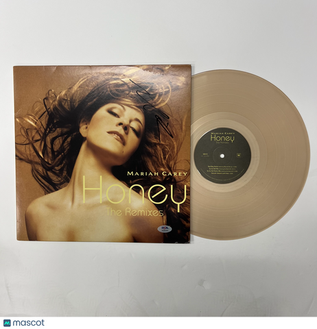 Mariah Carey Signed Honey (The Remixes) Vinyl Album PSA Autographed