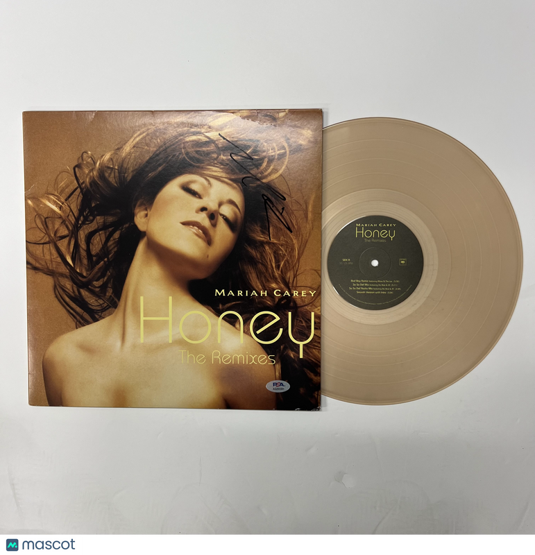 Mariah Carey Signed Honey (The Remixes) Vinyl Album PSA Autographed