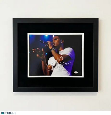 Trey Songz signed 11x14 Custom Framed photo PSA/DNA autographed