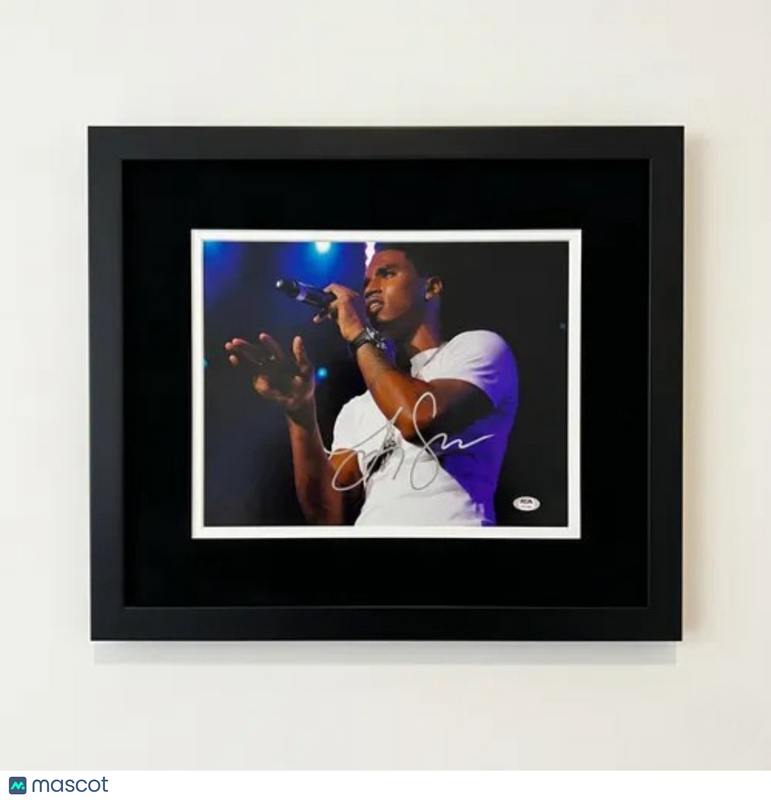 Trey Songz signed 11x14 Custom Framed photo PSA/DNA Autographed