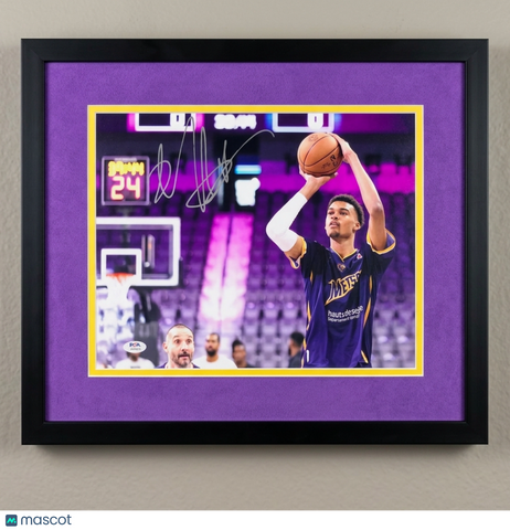 Victor Wembanyama Signed Metropolitans 92 Photo Framed PSA Autographed 14x18