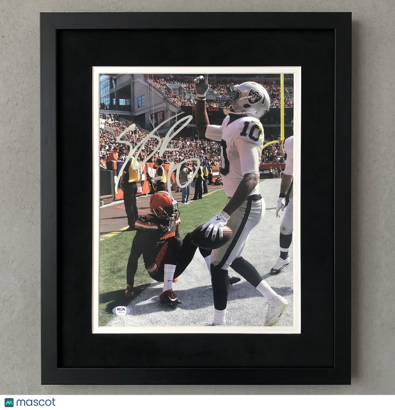 Seth Roberts Signed Oakland Raiders 11x14 Custom Framed Photo PSA Autographed