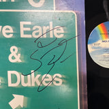 Steve Earle Signed Exit 0 Custom Framed Vinyl PSA Album Autographed