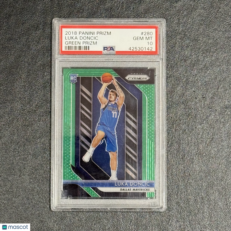 2018 Panini Prizm Green#280 Rookie Luka Doncic PSA 10 Mavericks