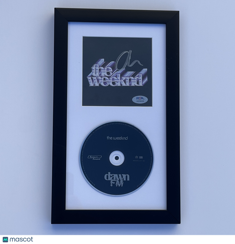 The Weeknd Signed CD Cover Framed PSA/DNA Autographed Dawn FM