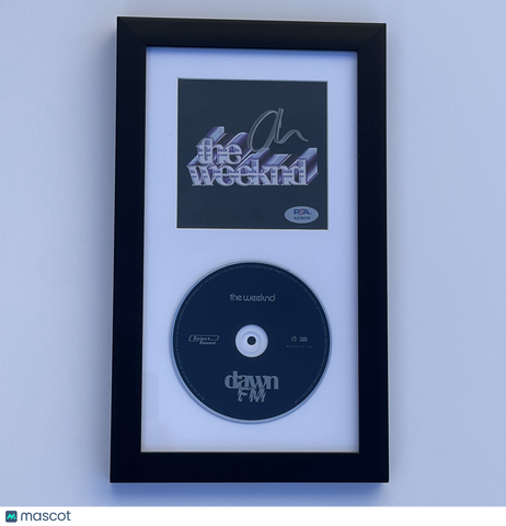 The Weeknd Signed CD Cover Framed PSA/DNA Autographed Dawn FM
