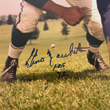 Gino Marchetti Signed Baltimore Colts Football 11x14 Photo PSA Autographed