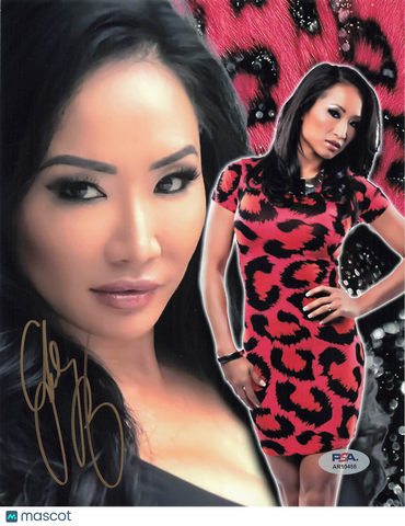 Gail Kim Signed Wrestling 8x10 Photo PSA Autographed