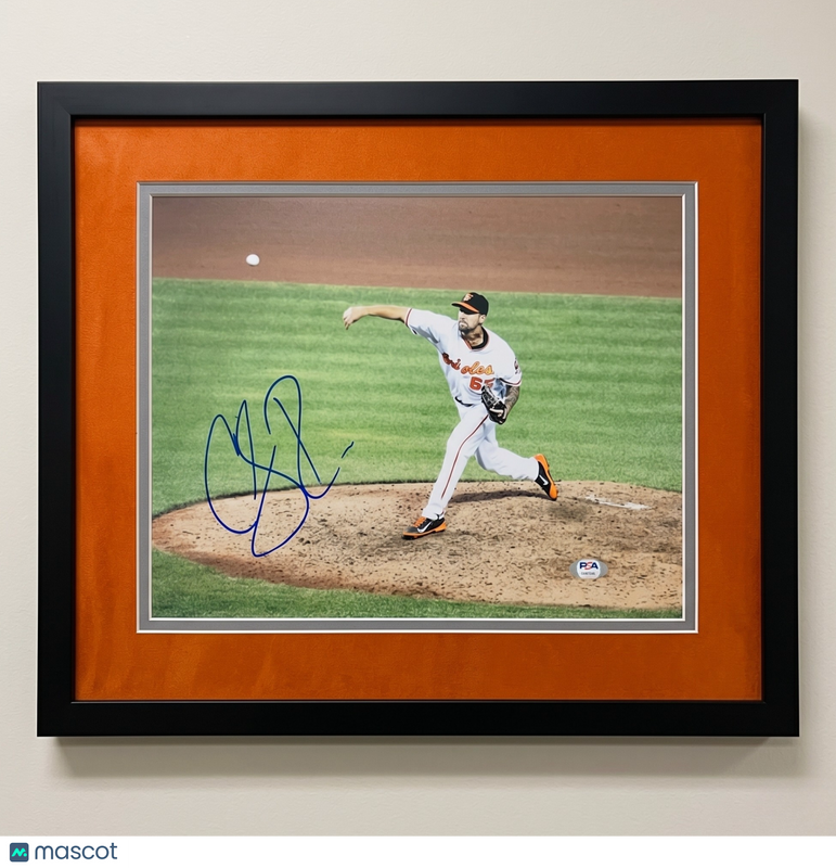 Chaz Roe Baltimore Orioles Signed 11x14 Custom Framed Photo PSA