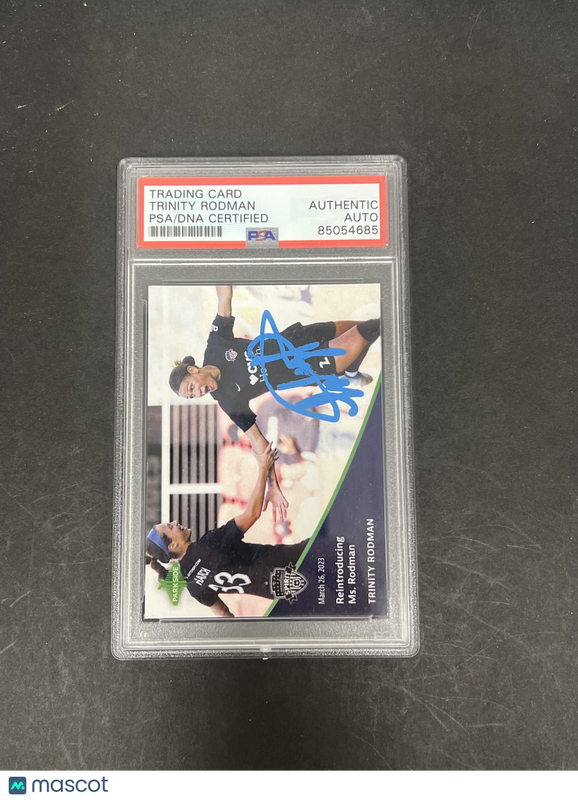 Trinity Rodman 2023 Parkside #3 Signed Card PSA Autographed