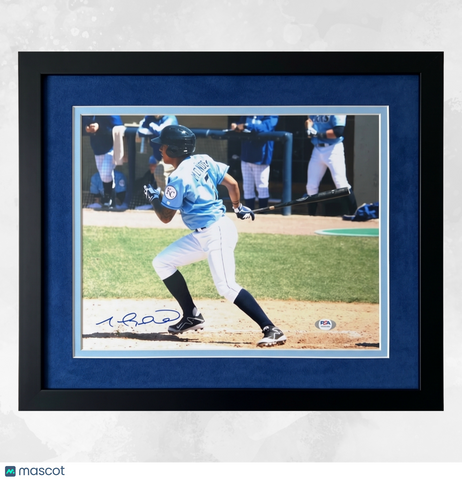 Raul Adalberto Mondesi Blue Rocks Signed 11x14 Custom Framed Photo PSA