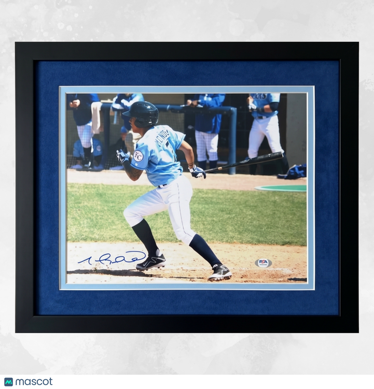 Raul Adalberto Mondesi Blue Rocks Signed 11x14 Custom Framed Photo PSA