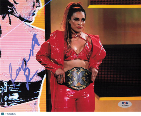 Raquel Rodriguez Signed Wrestling 8x10 Photo PSA Autographed