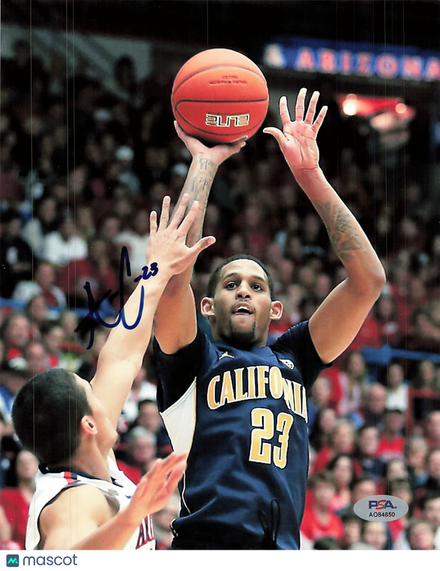 Allen Crabbe Cal Golden Bears Signed Basketball 8x10 Photo PSA