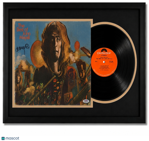 John Mayall Signed The Best of John Mayall Framed Vinyl PSA Album Auth