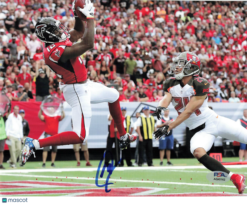 Mohamed Sanu Signed Atlanta Falcons Football 8x10 Photo PSA Autographed