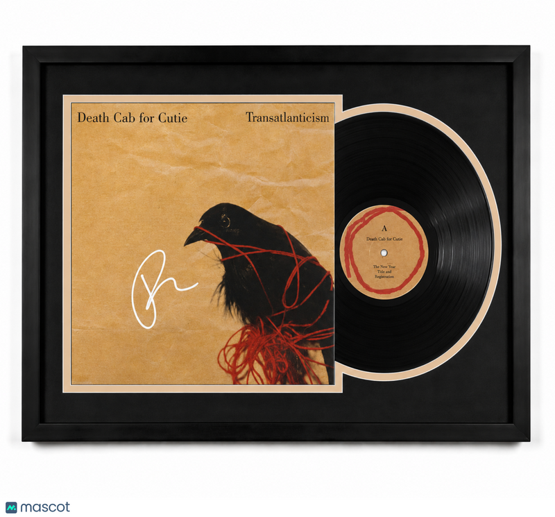 Ben Gibbard Signed Transatlanticism Customed Framed Vinyl  PSA Album Auth