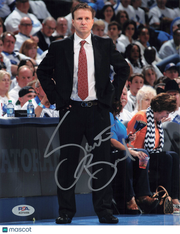 Scott Brooks Signed Basketball 8x10 Photo PSA
