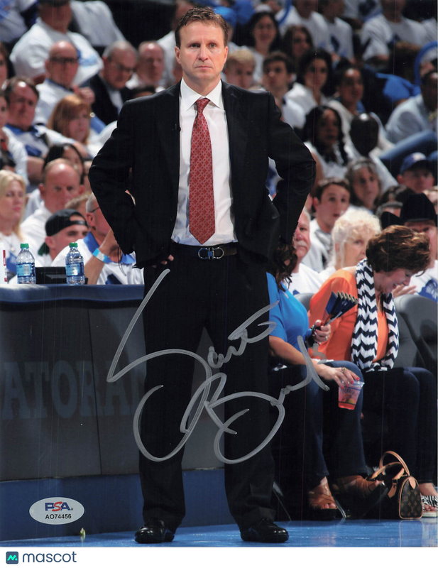 Scott Brooks Signed Basketball 8x10 Photo PSA