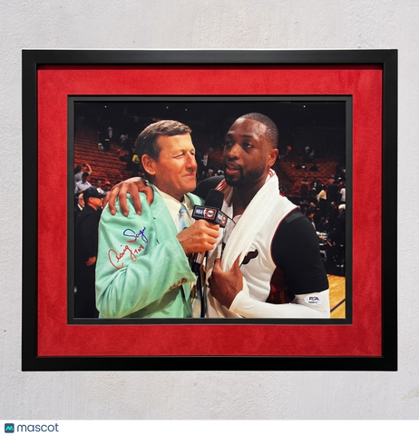 Craig Sager Signed Basketball 11x14 Custom Framed Photo PSA