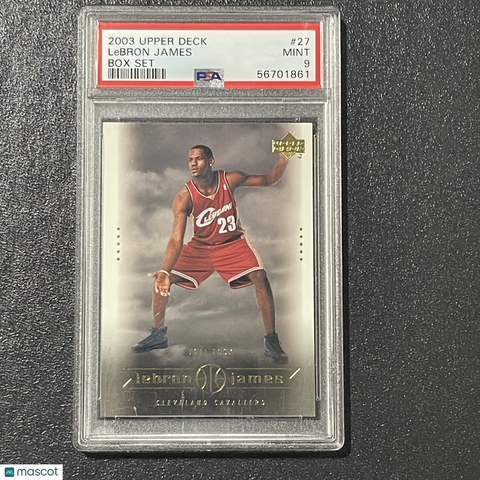 2003 Upper Deck Box Set #27 LeBron James PSA 9 Cleveland Cavaliers