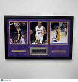 Kobe Bryant Los Angeles Lakers 3-Photo Custom Display Frame