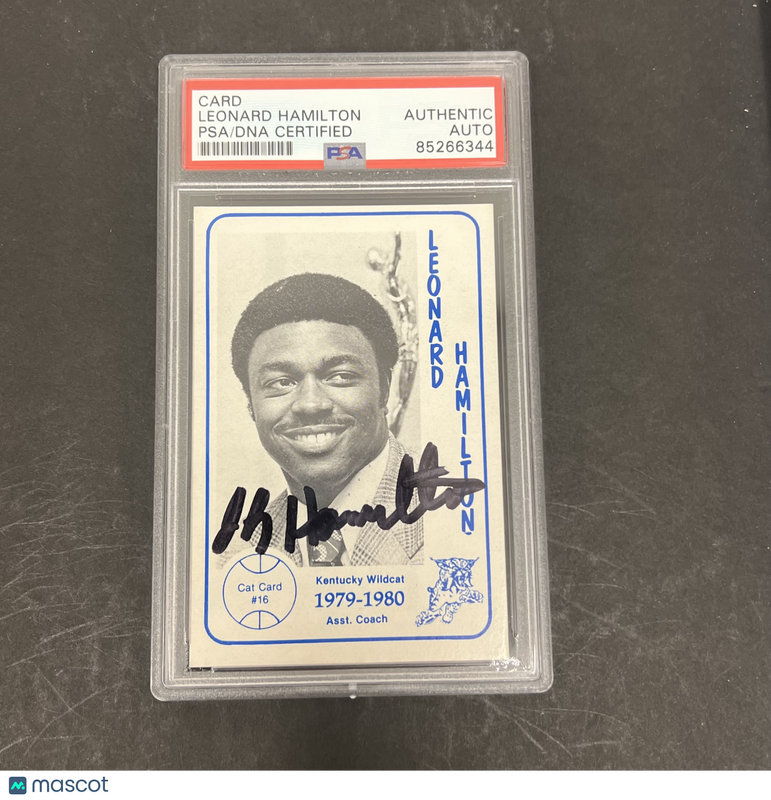 Leonard Hamilton 1979-1980 Foodtown #16 Signed Card PSA Autographed