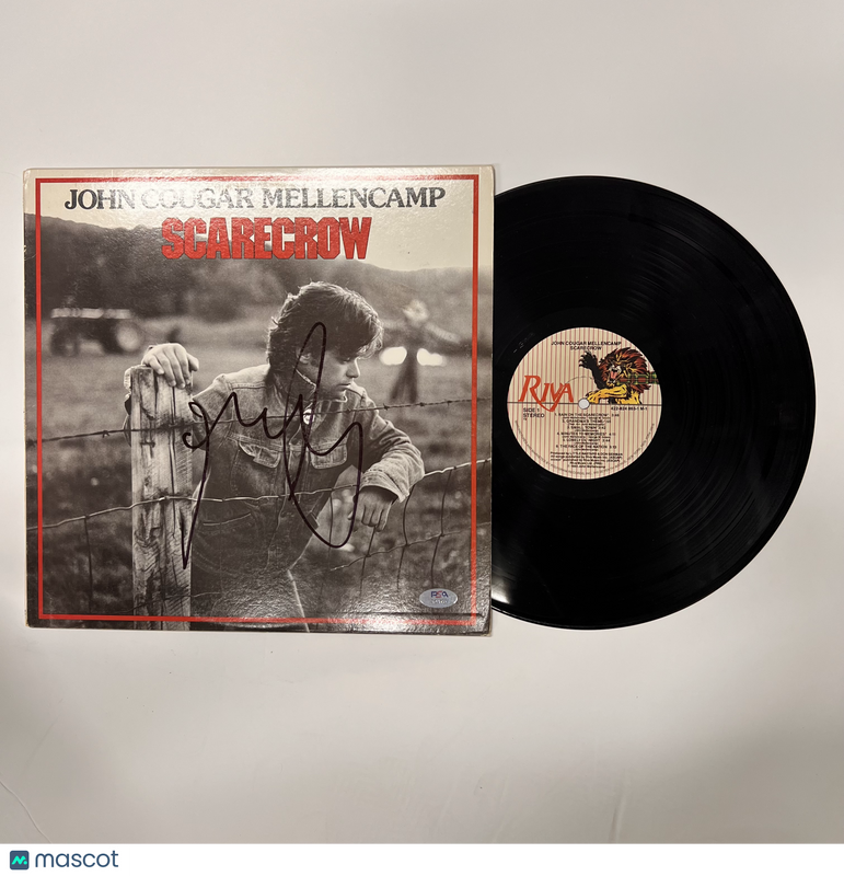 John Mellencamp Signed Scarecrow Vinyl PSA Album Auth
