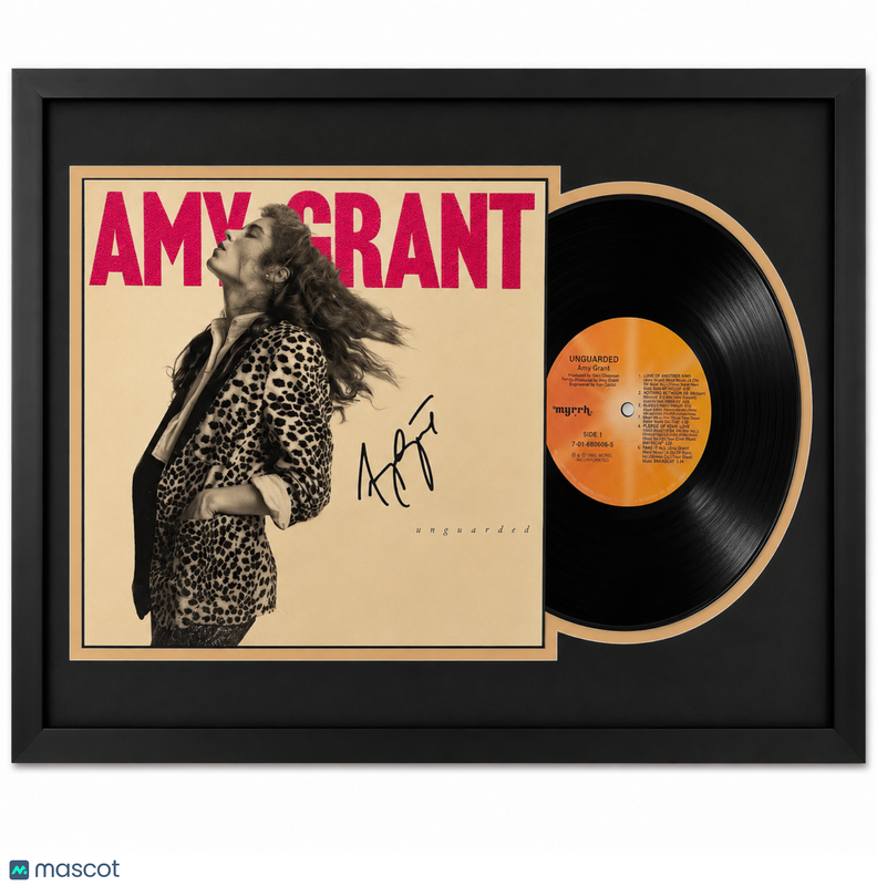 Amy Grant Signed Unguarded Customed Framed Vinyl PSA Album Auth