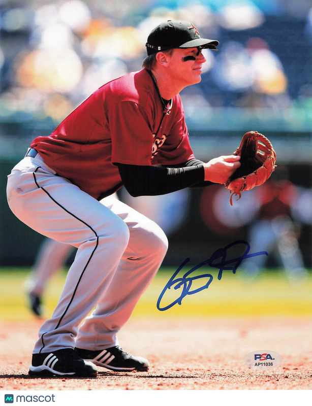 Geoff Blum Houston Astros Signed 8x10 Photo PSA