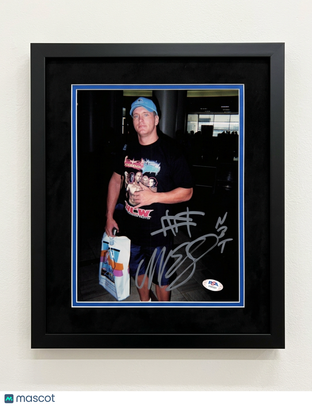 Mike Sanders Signed Wrestling Framed Photo PSA Autographed 11x14
